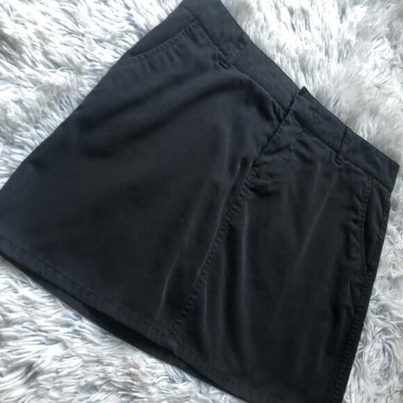 Volcom Juniors Solid Black Essential Cotton Blend Skirt Size 3 Skater Punk - Picture 4 of 7